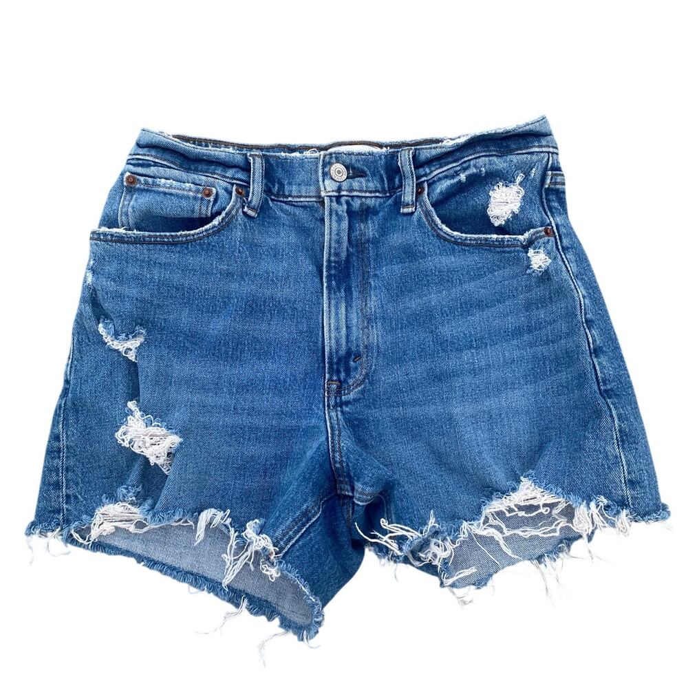 Abercrombie and Fitch The 4" Mom Short High Rise - Size 28/6 - Picture 1 of 7